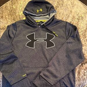 Under Armour Gray Hoodie with Yellow Accents